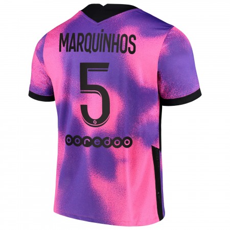 Billiga Fotbollströjor Paris Saint-Germain Marquinhos 5 Fourth Jordan tröja 2021 Kortärmad